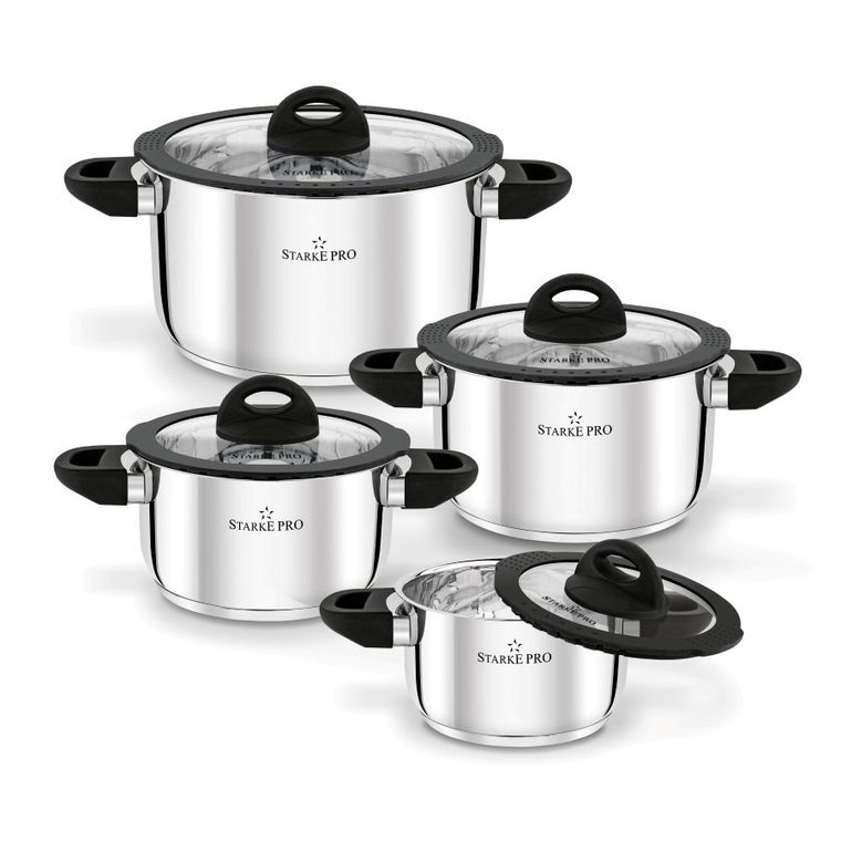 Starke Pro, Sante, komplet garnków, 8 elementów