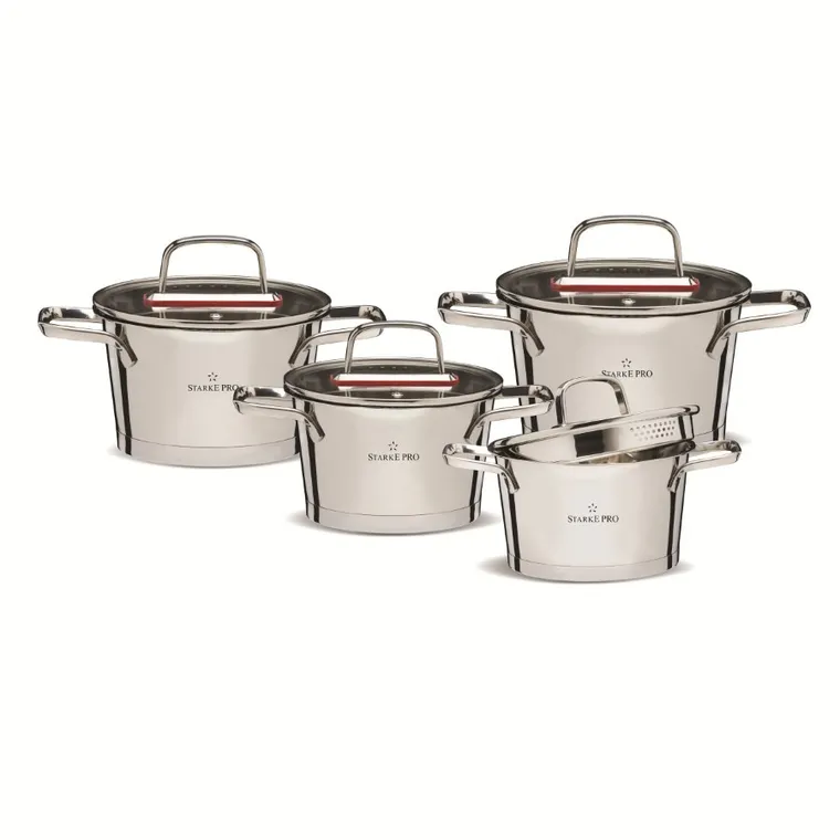 Starke Pro, Speziale, zestaw garnków, 16/18/20/24 cm, 8 elementów