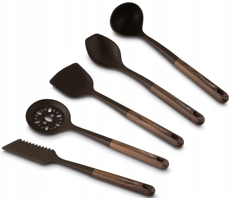 Starke Pro, Starlet, zestaw przyborów kuchennych, brown, 5 elementów
