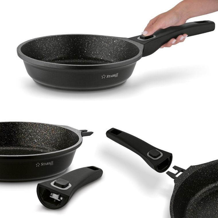 Starke, Svart Marble, patelnia, 20 cm