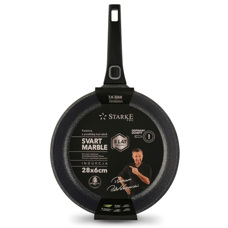 Starke, Svart Marble, patelnia, 28 cm