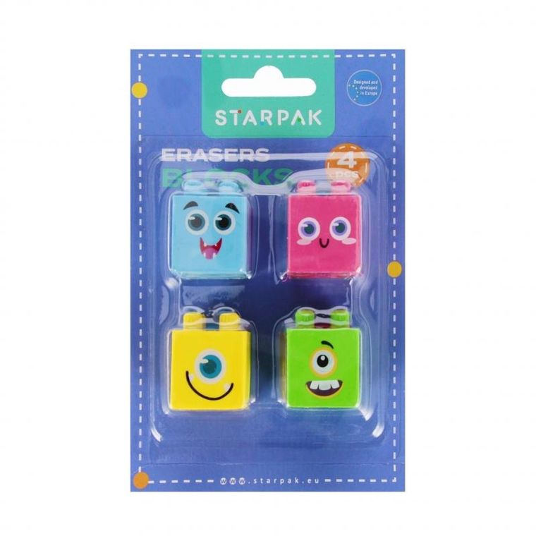 Starpak, gumka do mazania, puzzle 3D, Blocks