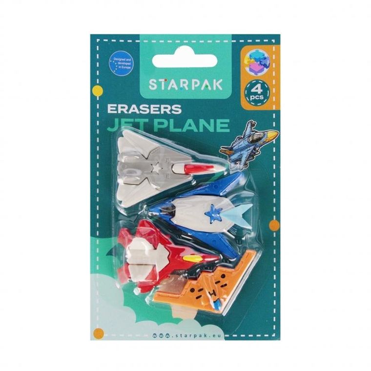 Starpak, gumka do mazania, puzzle 3D, Jet Plane