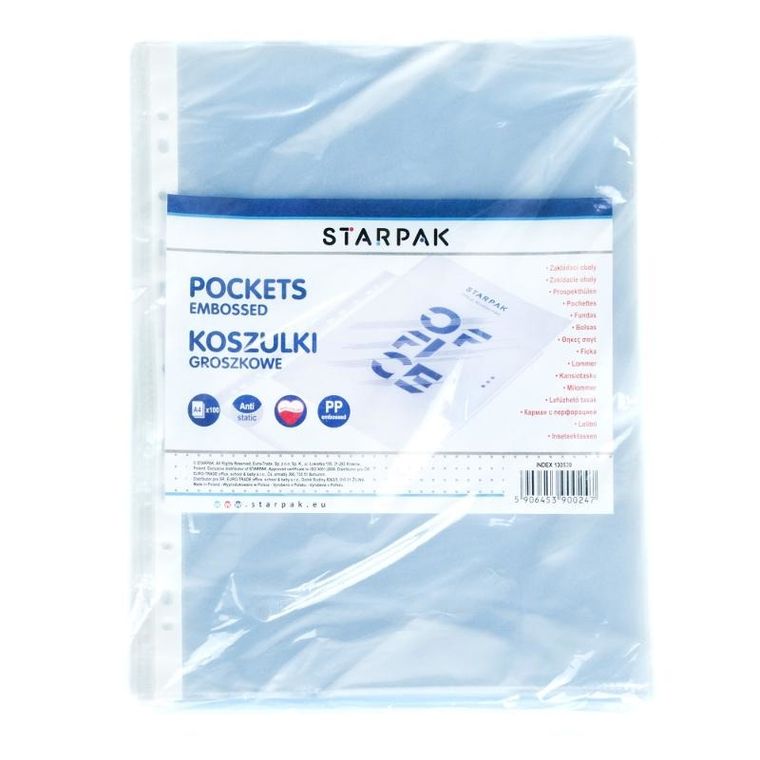 Starpak, koszulka na dokumenty A4, groszkowa, 1 szt.