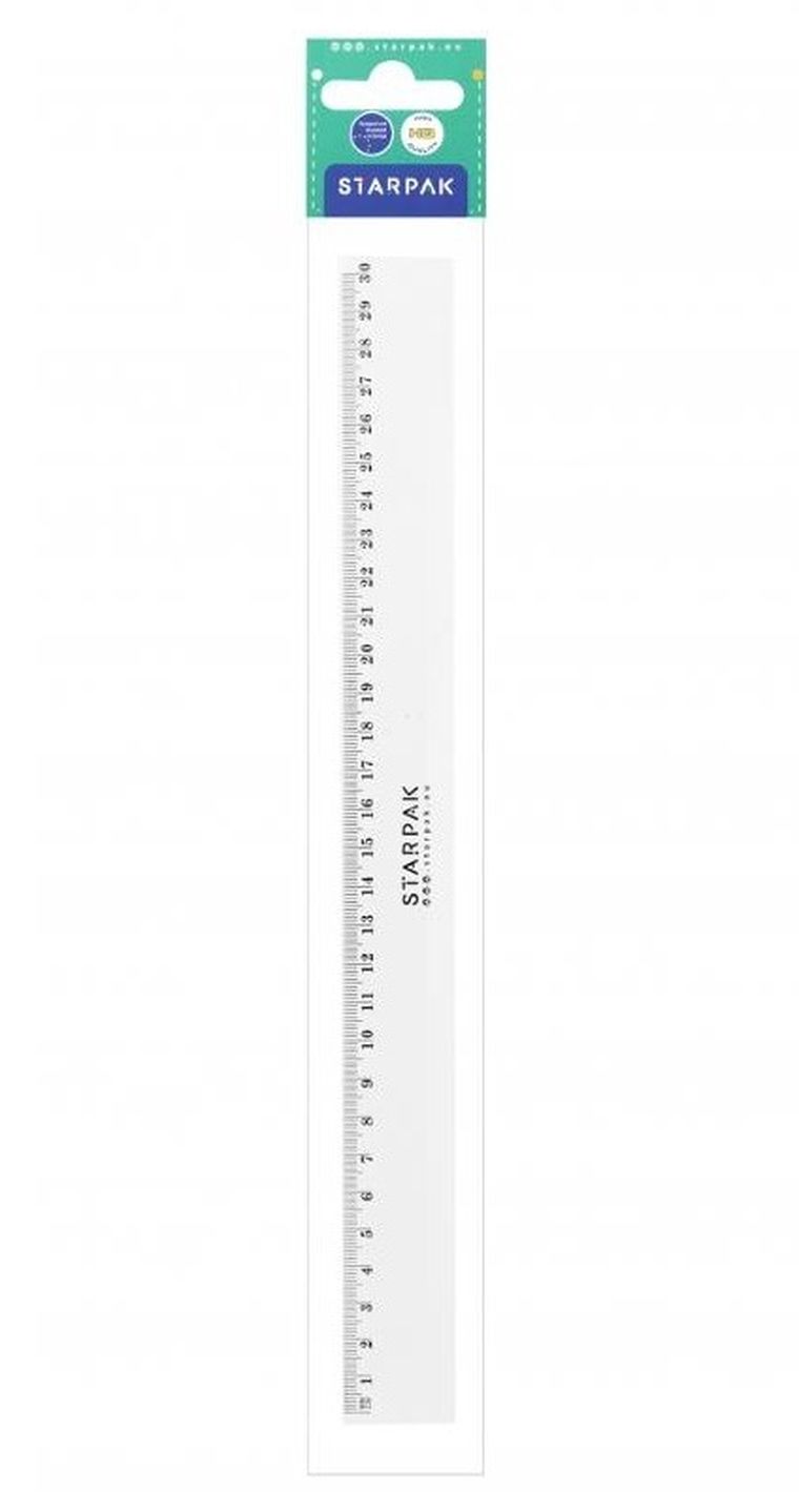 Starpak, linijka, 30 cm