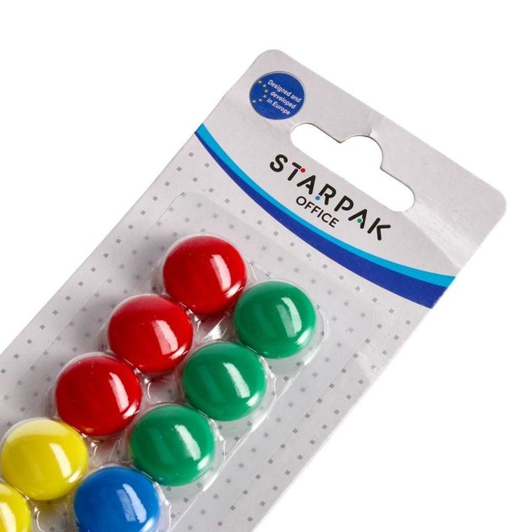 Starpak, magnesy, 22mm, mix kolorów