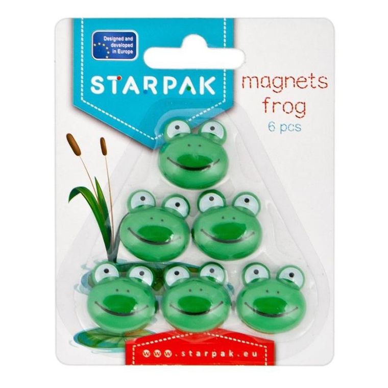 Starpak, magnesy, żaby