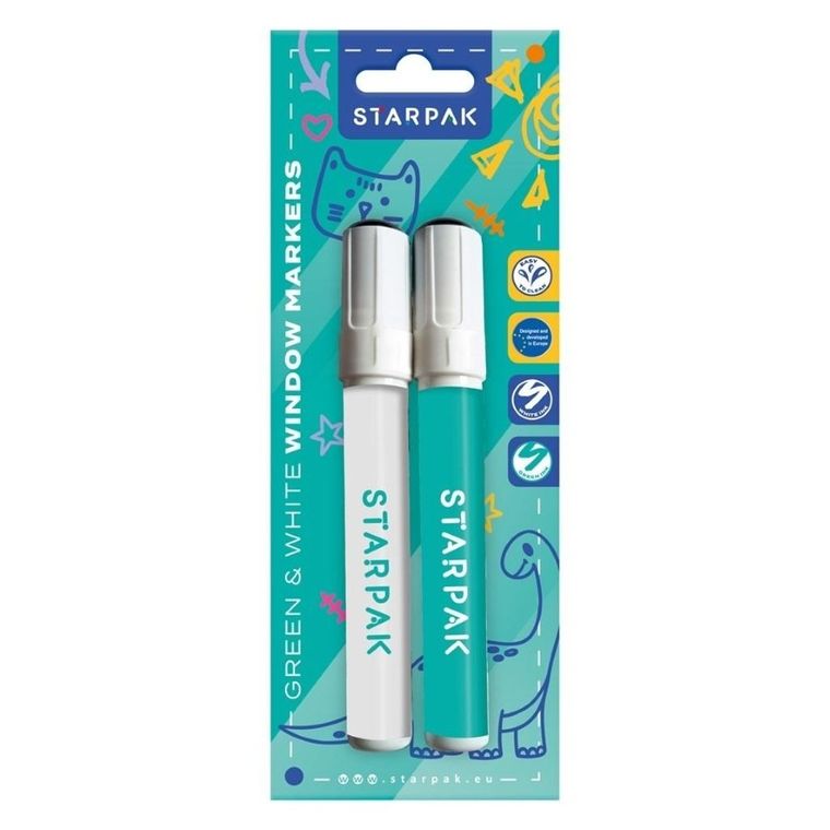 Starpak, marker do szkła, 2 szt.