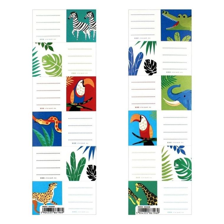 Starpak, naklejki na zeszyty, safari