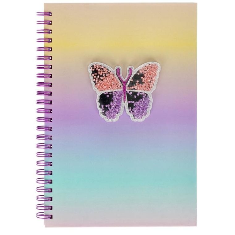 Starpak, notes na spirali, A5, motyl, 1 szt.