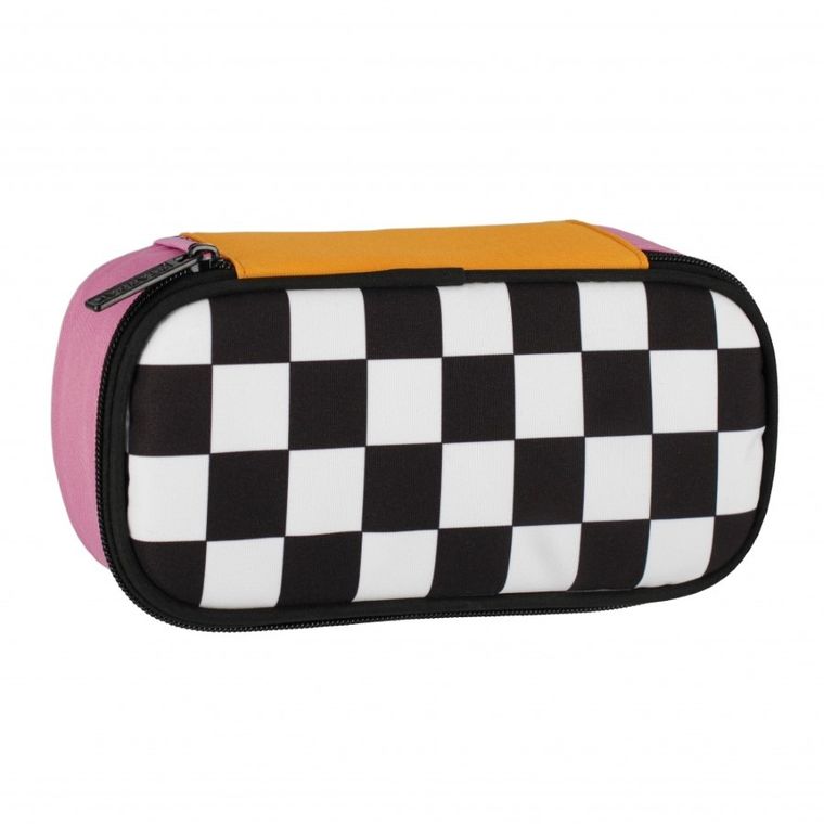 Starpak, piórnik, owalny, Szachownica