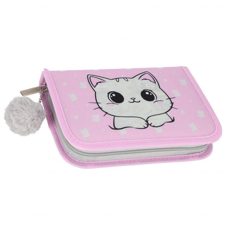Starpak, piórnik rozkładany, dwuklapkowy, z wyposażeniem, Kitty Plush