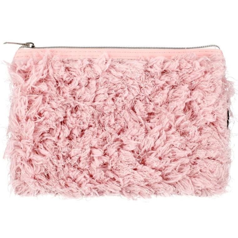 Starpak, piórnik, saszetka pluszowa, pink hair