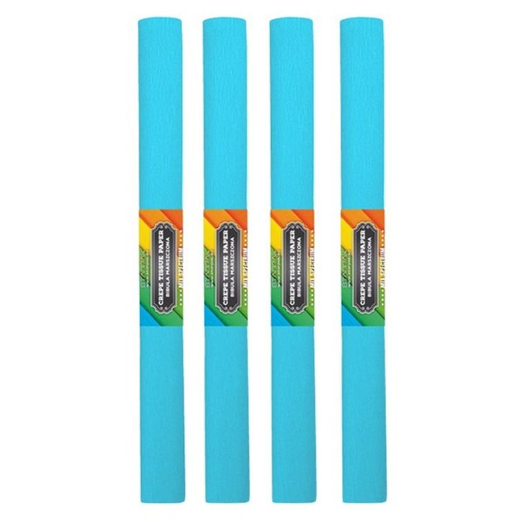 Starpak School, bibuła marszczona, 50-200 cm, błękitna jasna