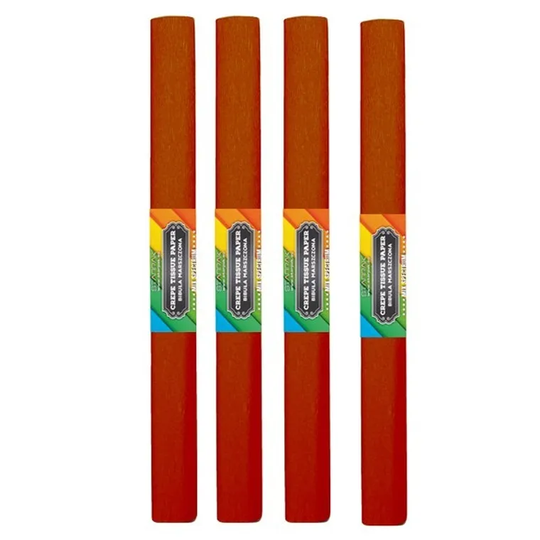 Starpak School, bibuła marszczona, 50-200 cm, brązowa jasna