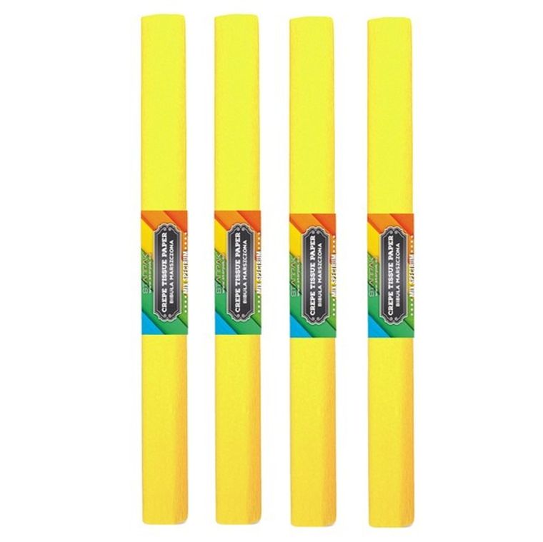 Starpak School, bibuła marszczona, 50-200 cm, cytrynowa