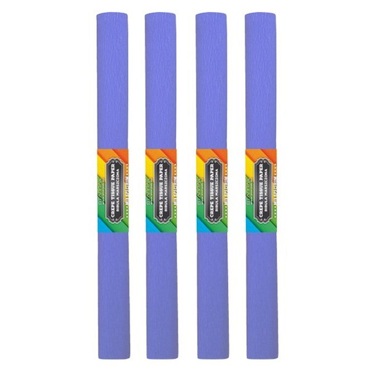 Starpak School, bibuła marszczona, 50-200 cm, fioletowa jasna