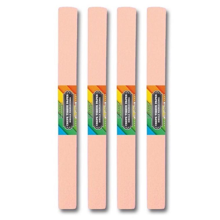 Starpak School, bibuła marszczona, 50-200 cm, łososiowa