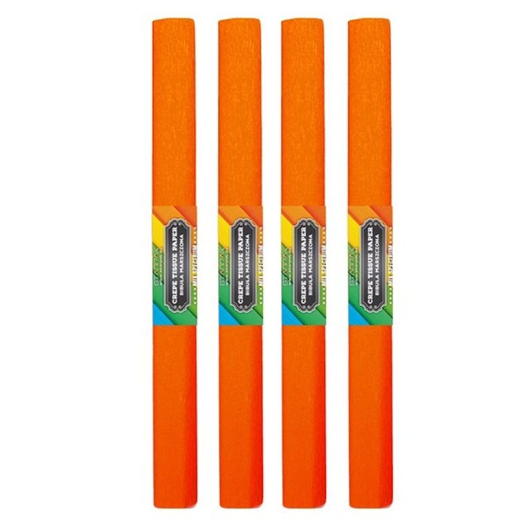 Starpak School, bibuła marszczona, 50-200 cm, pomarańczowa ciemna