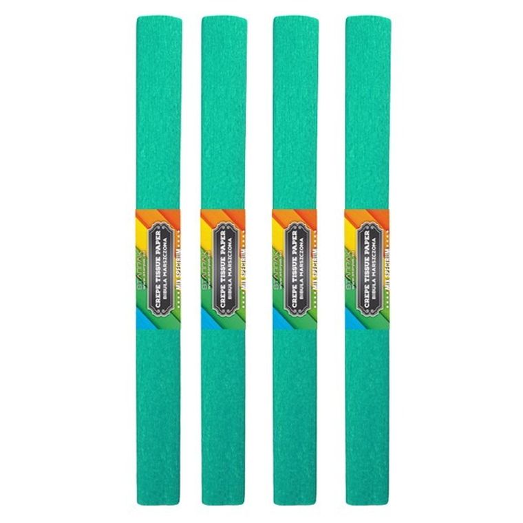 Starpak School, bibuła marszczona, 50-200 cm, turkusowa