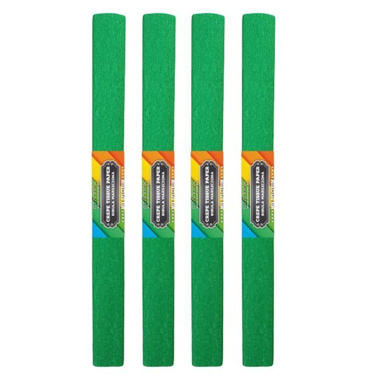 Starpak School, bibuła marszczona, 50-200 cm, zielona