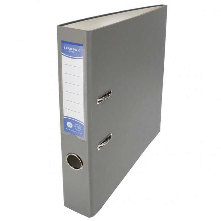 Starpak, segregator A4/50, okuty, popielaty