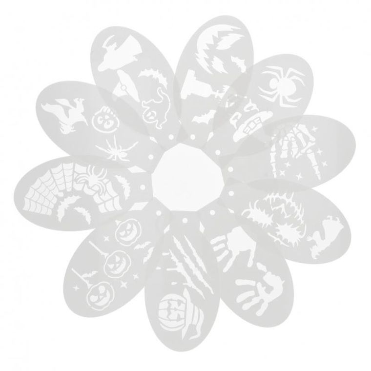 Starpak, szablon do malowania twarzy, halloween, 10 szt.