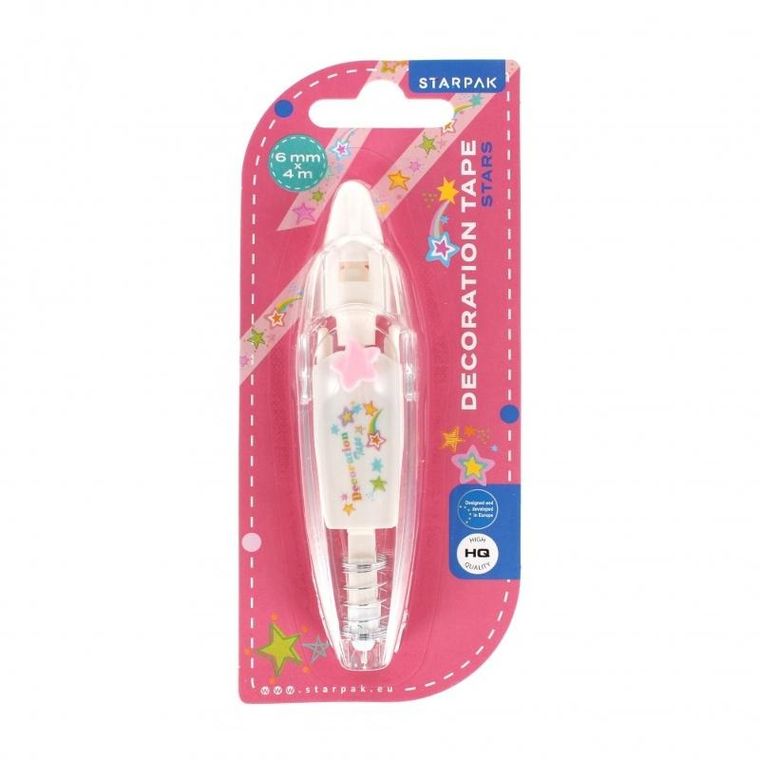 Starpak, taśma dekoracyjna, gwiazdki, 6 mm x 4 m