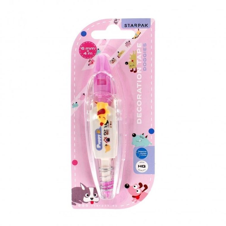 Starpak, taśma dekoracyjna, pieski, 6 mm x 4 m