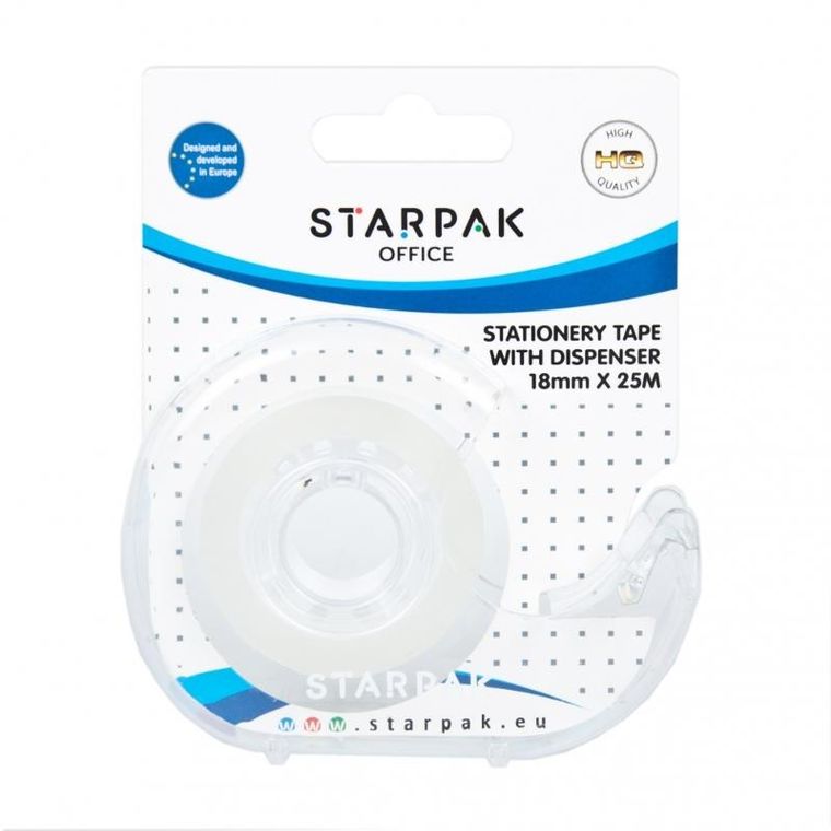 Starpak, taśma samoprzylepna z gilotynką, 15-25mb