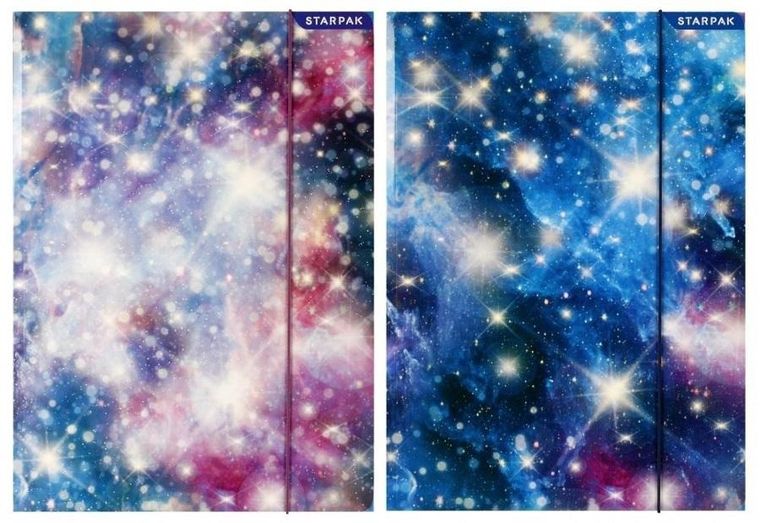 Starpak, teczka z gumką A4, Galaxy, 1 szt.