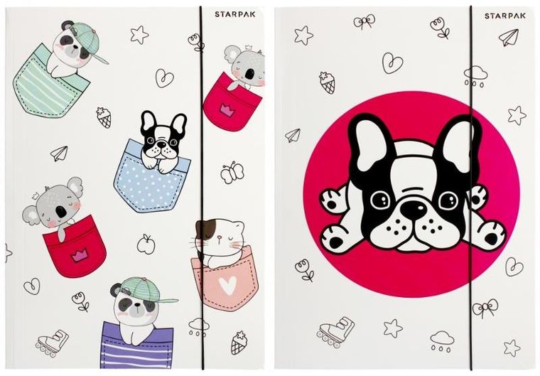 Starpak, teczka z gumką A4, minisy, 1 szt.