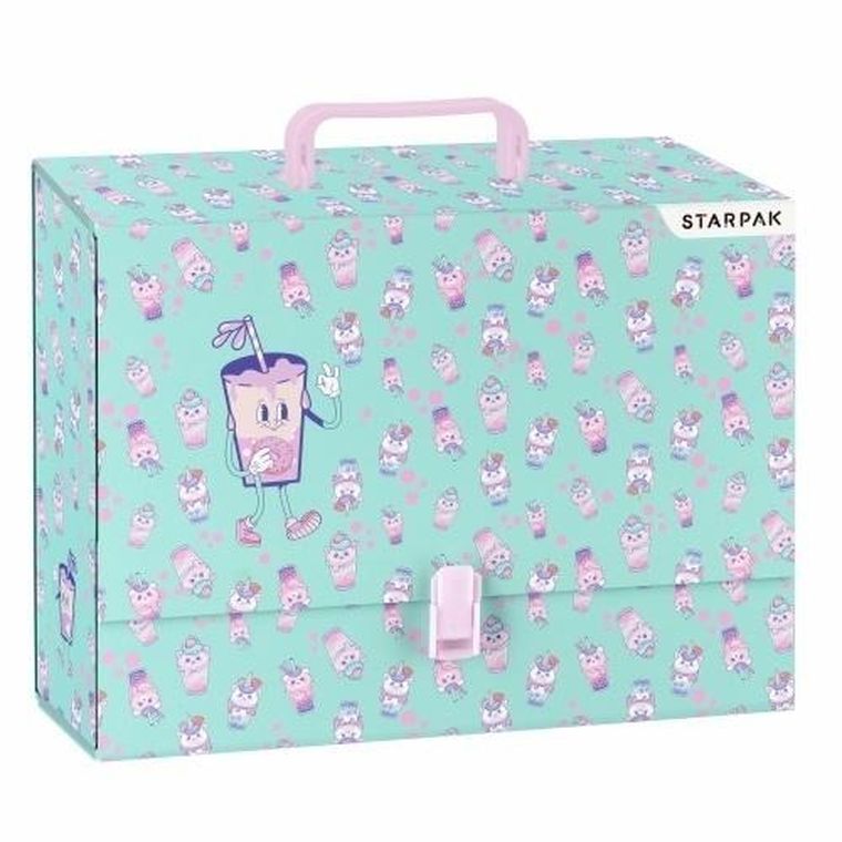 Starpak, teczka z rączką, A4, 95 mm, Bubble Tea