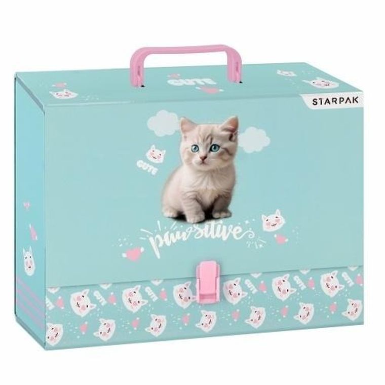 Starpak, teczka z rączką, A4, 95 mm, Kitty