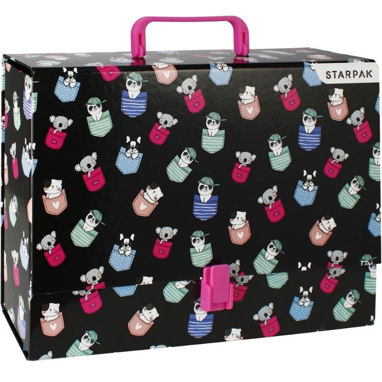 Starpak, teczka z rączką, A4, Minisy, 1 szt.