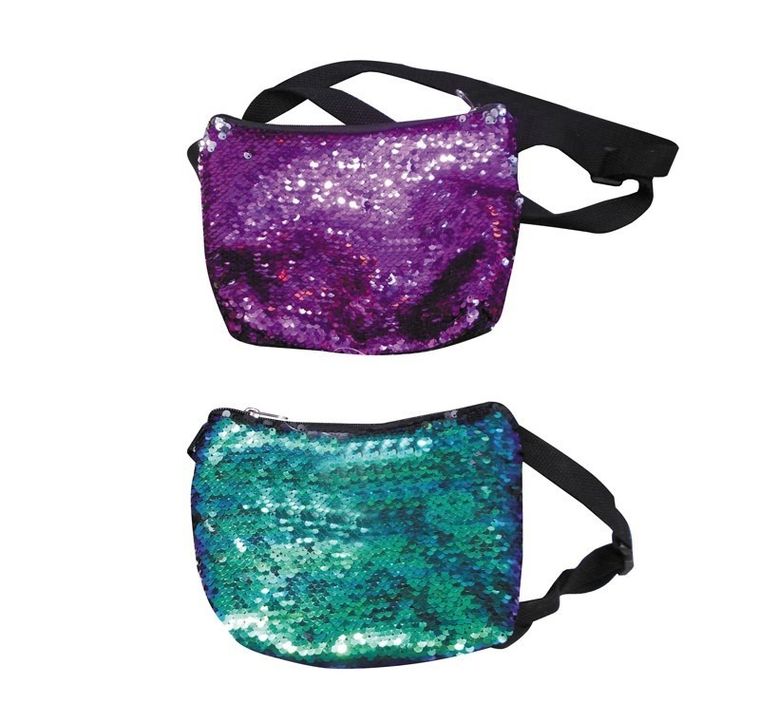 Starpak, torebka z cekinami, green