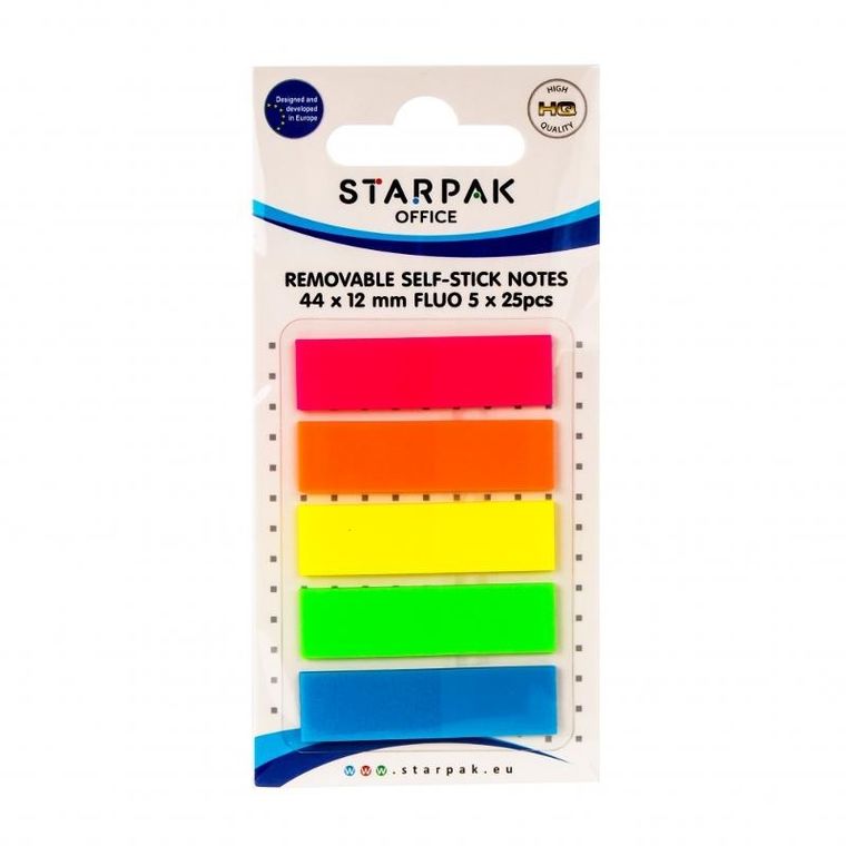 Starpak, zakładka indeksująca, 12-44 mm, fluo