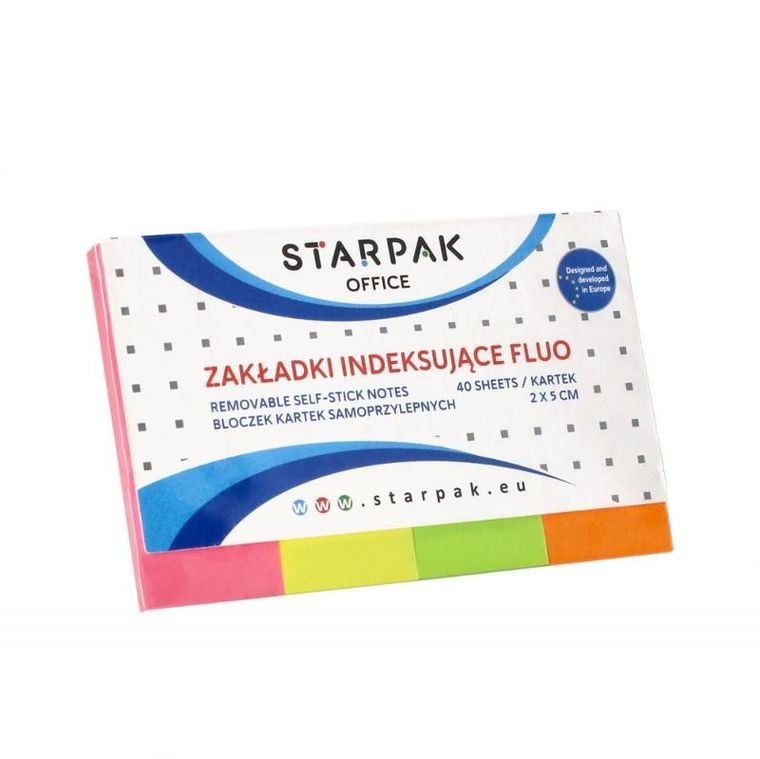 Starpak, zakładki indeksujące, neonowe