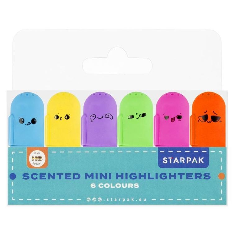 Starpak, zakreślacz mini, zapachowy, 6 kolorów