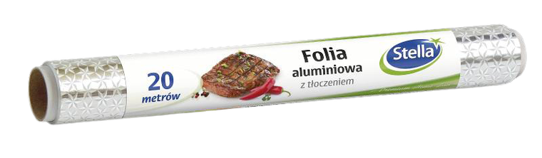 Stella, folia aluminiowa z tłoczeniem, 20 m