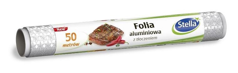 Stella, folia aluminiowa z tłoczeniem, 50 m