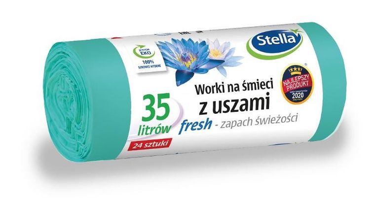 Stella, Fresh, worki na śmieci z uszami, 35 l, 24 szt.