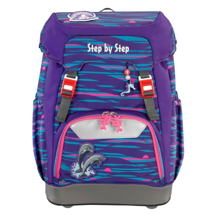 Step by Step, Grade, plecak szkolny, 1-komorowy, Shiny Dolphins