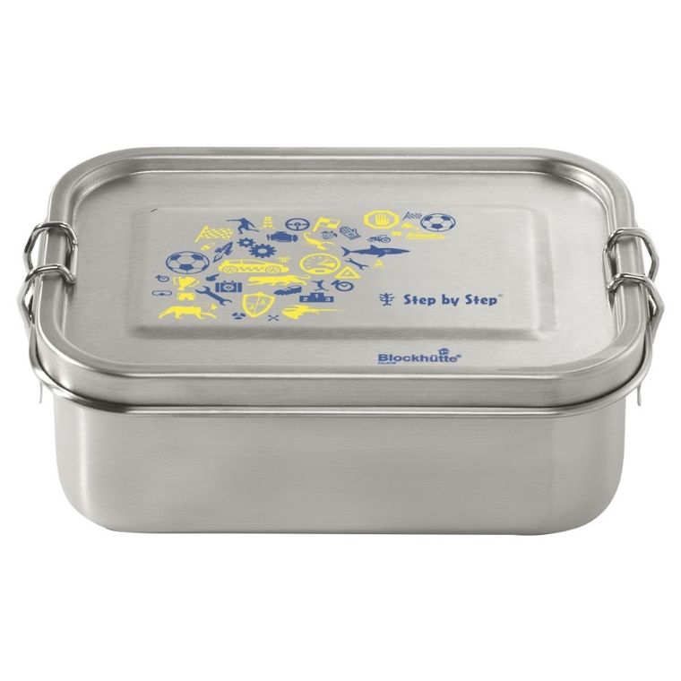 Step by Step, lunchbox ze stali nierdzewnej, Blue & Yellow