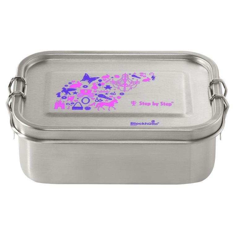 Step by Step, lunchbox ze stali nierdzewnej, Purple & Rose