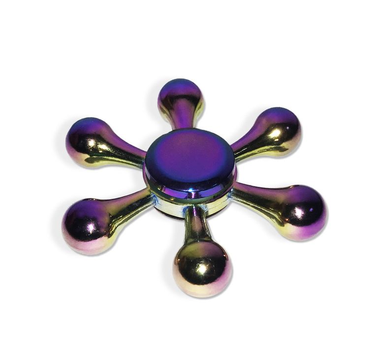 Ster, spinner metalowy, 6-ramienny