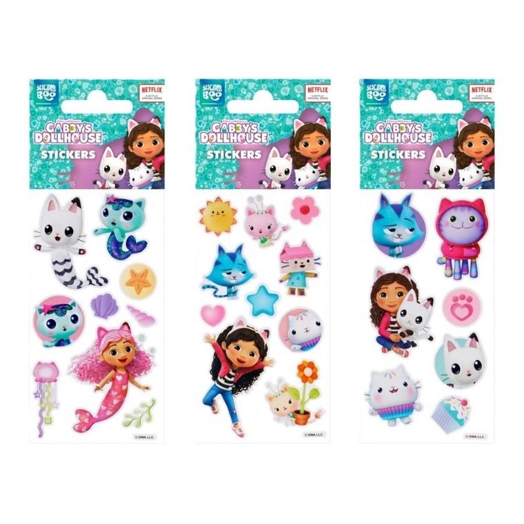 Sticker Boo, Koci Domek Gabi, naklejki, 6-18 cm