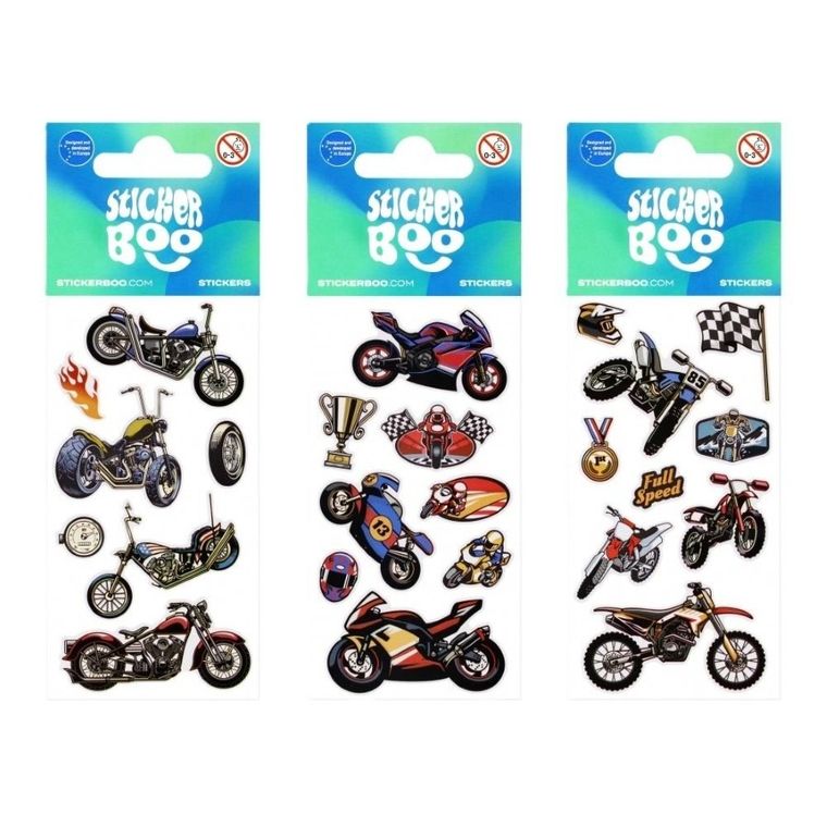 Sticker Boo, naklejki, motocykle