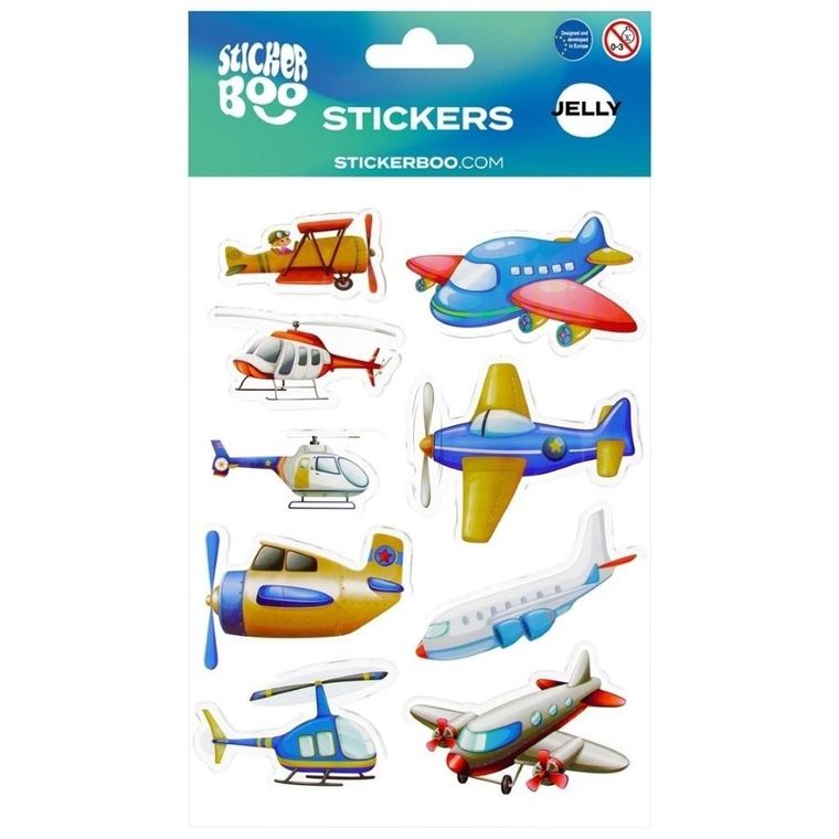 Sticker Boo, naklejki, samoloty