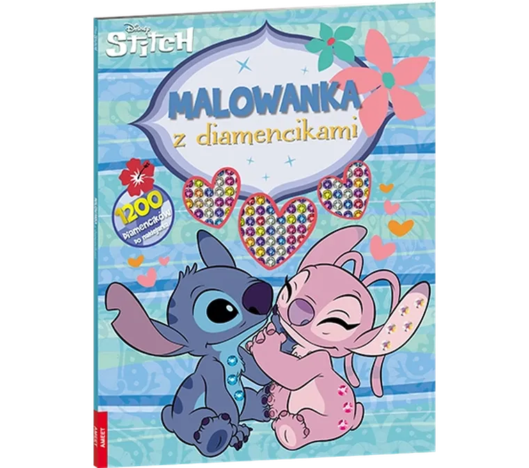 Stitch. Malowanka z diamencikami